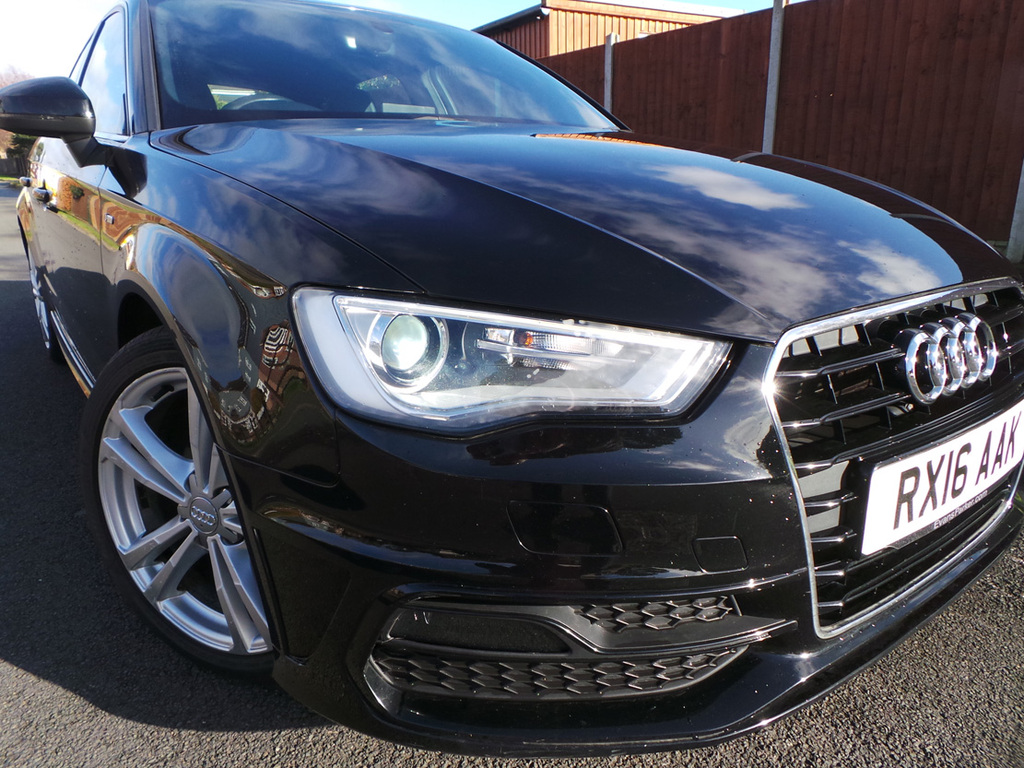 Audi A3 2016 A3 Sportback S Line Nav Tfsi RX16AAK Black #3
