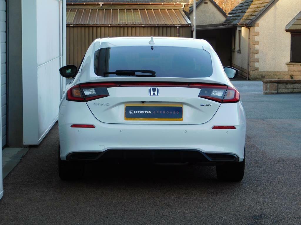 Honda Civic 2.0 H I-mmd Advance Ecvt Euro 6 Ss SW72OTG White #4