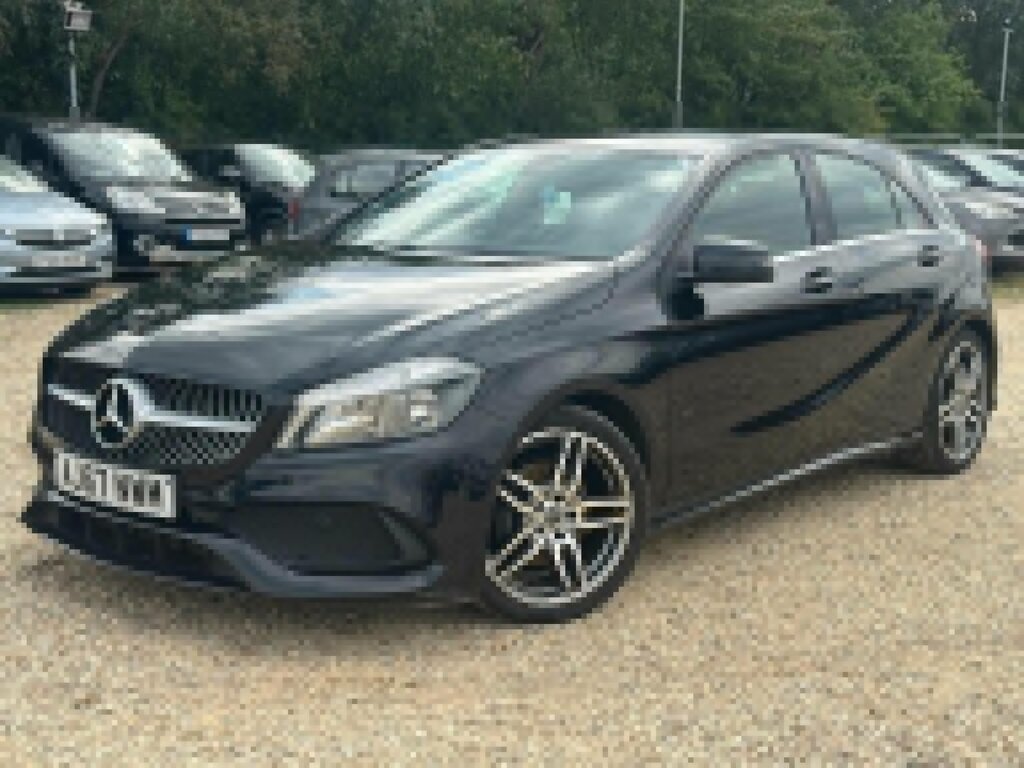 Mercedes-Benz A Class Hatchback 1.5 A180d Amg Line Executive Euro 6 S AJ67NWM Black #2