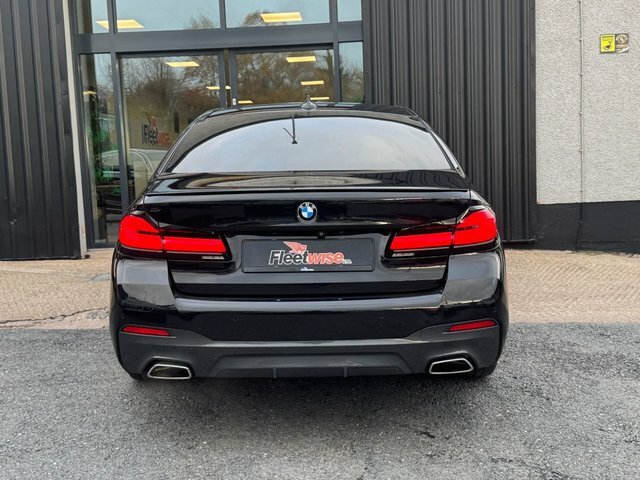 BMW 5 Series 2.0 520D Mht M Sport Saloon Hybrid Step Black #5
