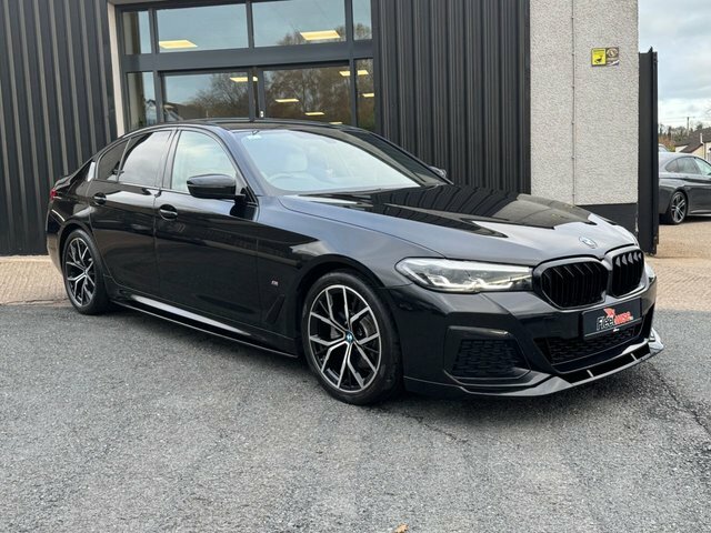 BMW 5 Series 2.0 520D Mht M Sport Saloon Hybrid Step Black