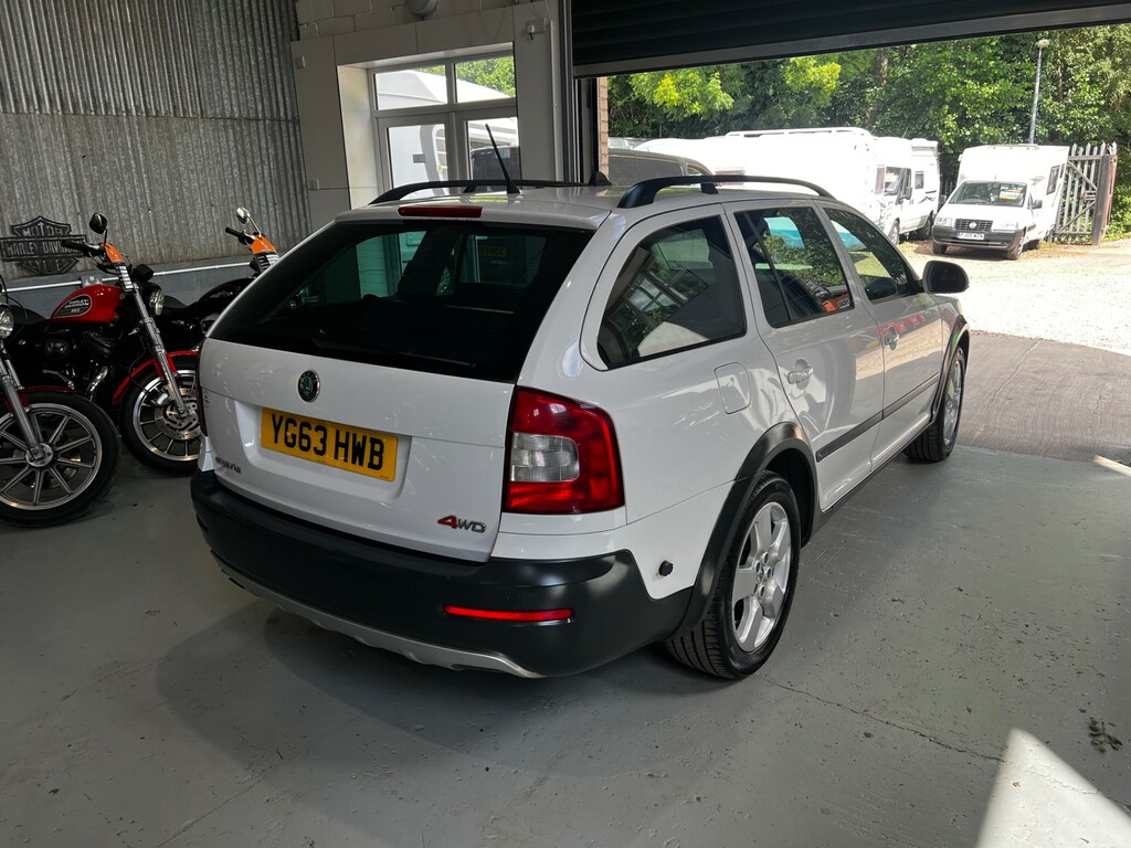 Skoda Octavia Scout Tdi Cr White #4
