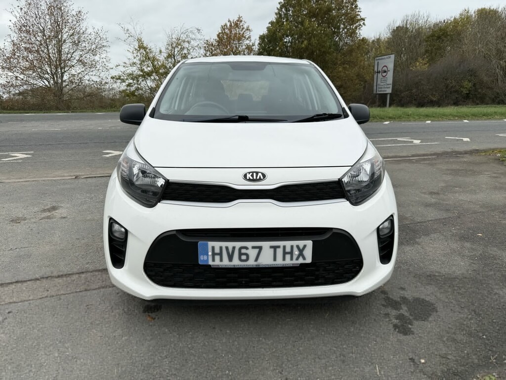 Kia Picanto Hatchback 1.0 1 2017 HV67THX White #3