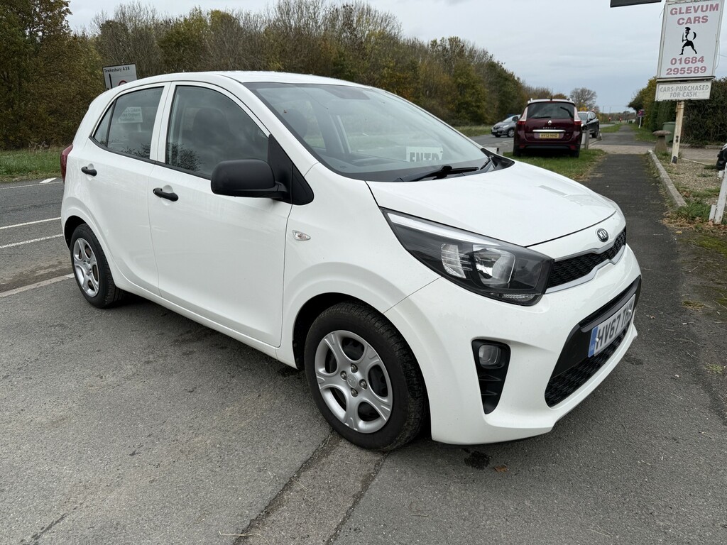 Kia Picanto Hatchback 1.0 1 2017 HV67THX White #2
