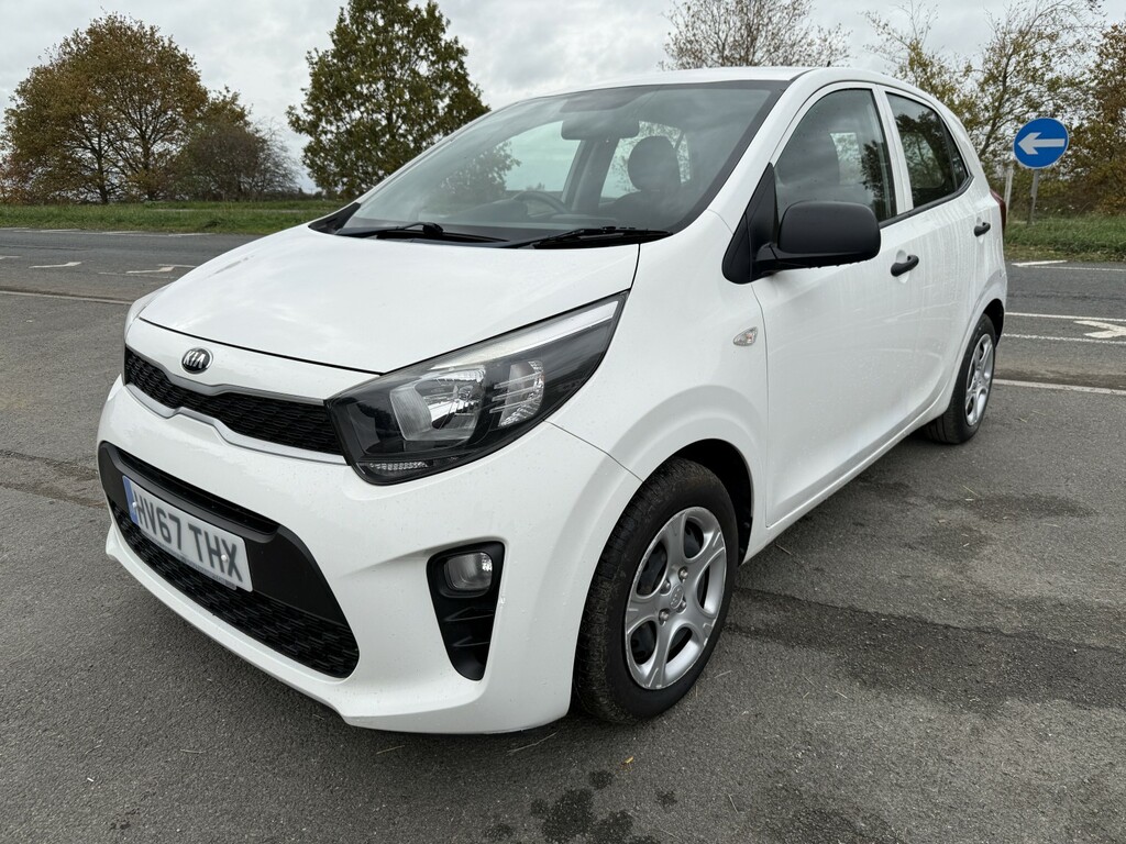 Kia Picanto Hatchback 1.0 1 2017 HV67THX White #4