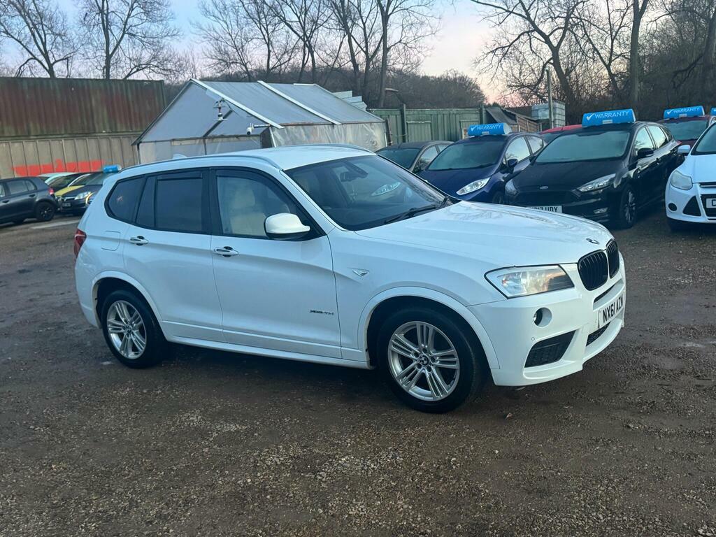 BMW X3 2.0 20D M Sport Steptronic Xdrive Euro 5 S S NX61AZW White #4