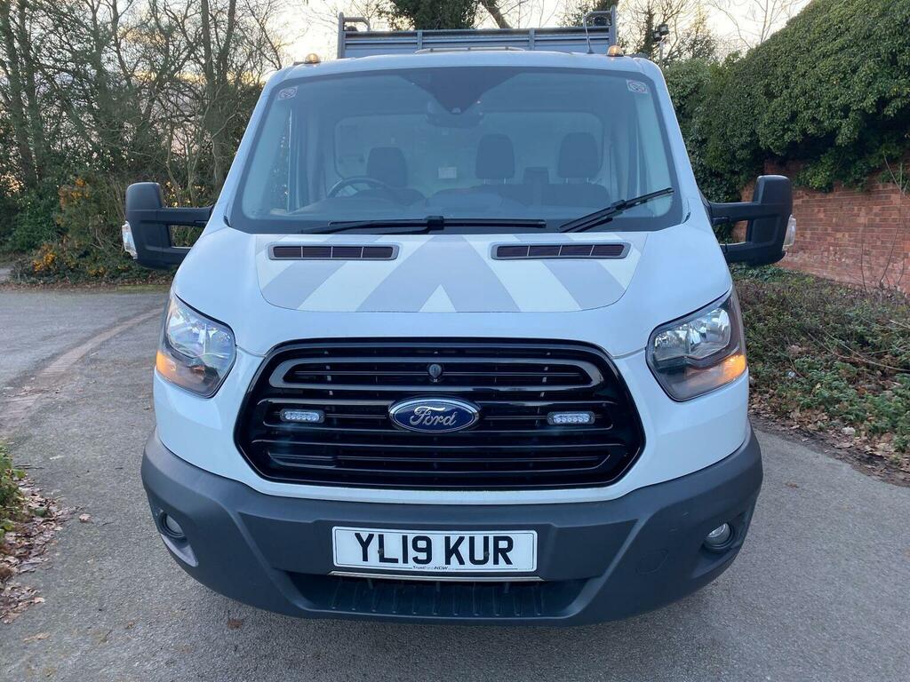 Ford Transit Custom Tipper 2.0 350 Ecoblue 1-Way Tipper Fwd L3 Euro 6 YL19KUR White #3