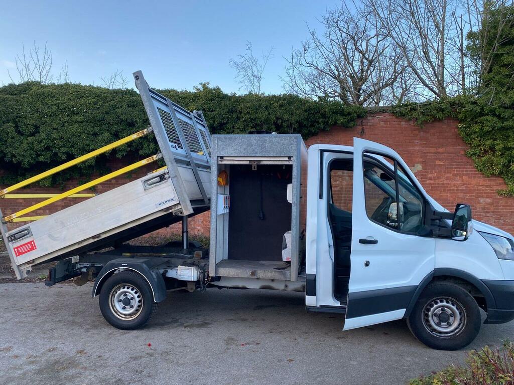Ford Transit Custom Tipper 2.0 350 Ecoblue 1-Way Tipper Fwd L3 Euro 6 White