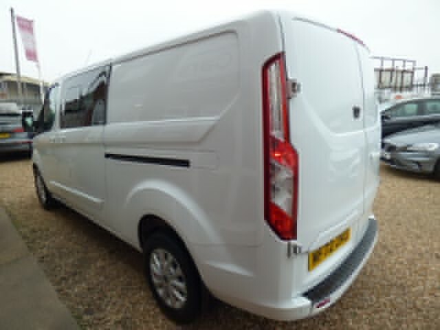Ford Transit Custom Double Cab Van 2.0 Transit Custom Limited Dciv 300 MF72ZKO White #6