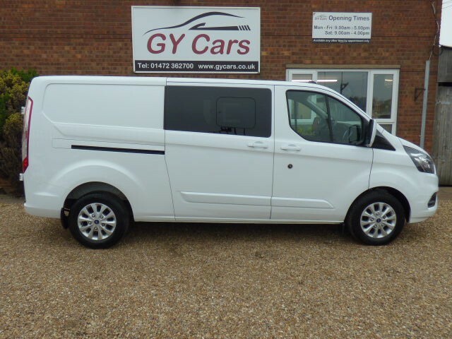 Ford Transit Custom Double Cab Van 2.0 Transit Custom Limited Dciv 300 MF72ZKO White #2