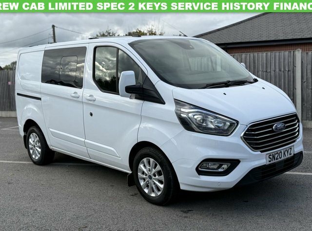 Ford Transit Custom 2.0 300 Ecoblue Limited Crew Van Double Cab Di White