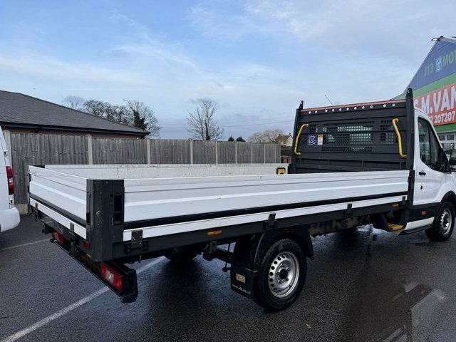 Ford Transit Custom 2.0 350 Ecoblue Leader Chassis Cab Manu YM71EVU White #2