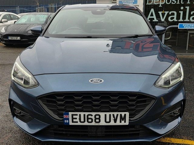 Ford Focus Ecoboost St-line X Hatchback EU68UVM Blue #5