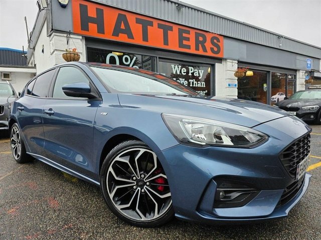 Ford Focus Ecoboost St-line X Hatchback EU68UVM Blue