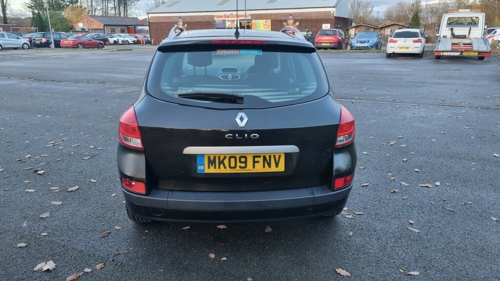 Renault Clio Estate 1.2 16V Dynamique 2009 MK09FNV Black #5