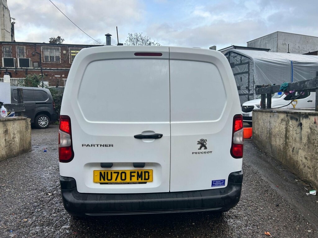 Peugeot Partner 1.5 Bluehdi 1000 Professional Standard Panel Van S NU70FMD White #4