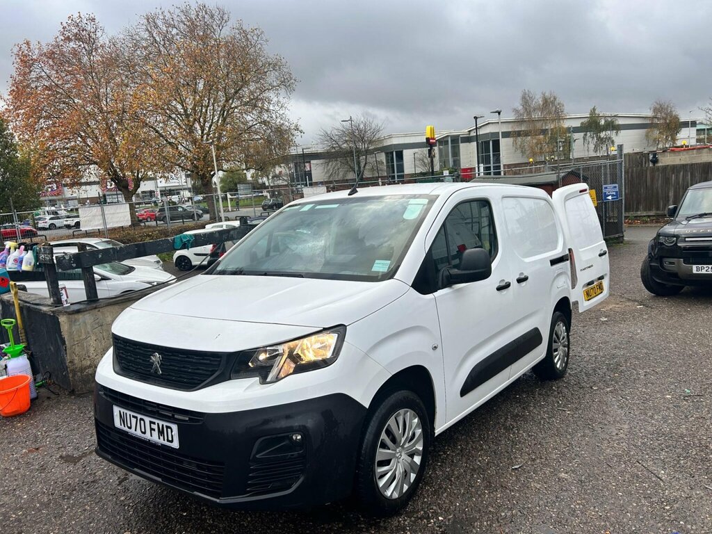 Peugeot Partner 1.5 Bluehdi 1000 Professional Standard Panel Van S NU70FMD White #2