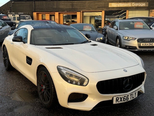 Mercedes-Benz AMG GT Coupe 4.0 V8 Biturbo S Premium Pan Roof 2017 White #2
