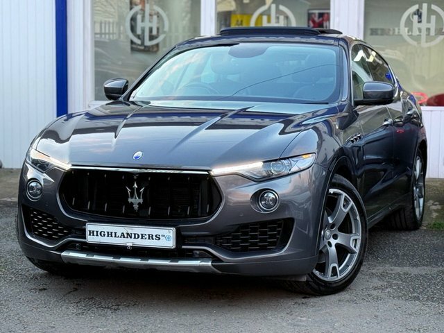 Maserati Levante 2017 3.0D V6 Panoramic Roof Sat Nav 360 Camera Lea Grey