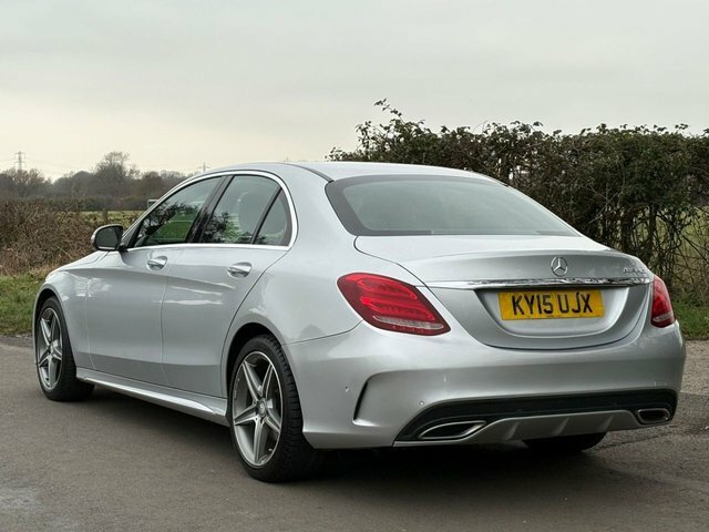 Mercedes-Benz C Class 2015 2.1 C220 Bluetec Amg Line Saloon M Silver #6