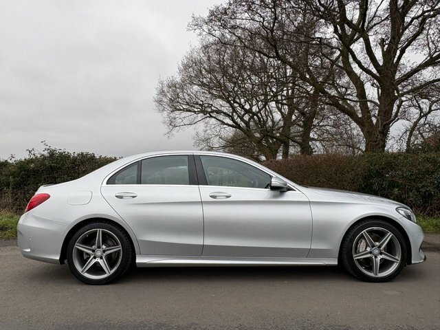 Mercedes-Benz C Class 2015 2.1 C220 Bluetec Amg Line Saloon M Silver #5