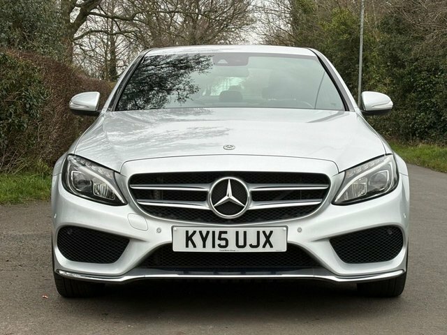 Mercedes-Benz C Class 2015 2.1 C220 Bluetec Amg Line Saloon M Silver #2
