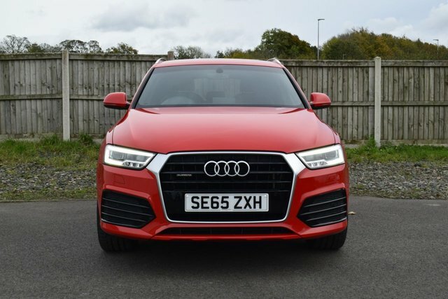 Audi Q3 2.0 Tdi S Line Plus Suv Quattro SE65ZXH Red #3