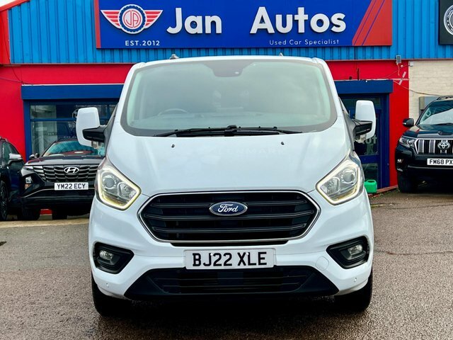 Ford Transit Custom 2022 2.0 300 Ecoblue Limited Crew Van L2 H1 Euro 6 BJ22XLE White #4