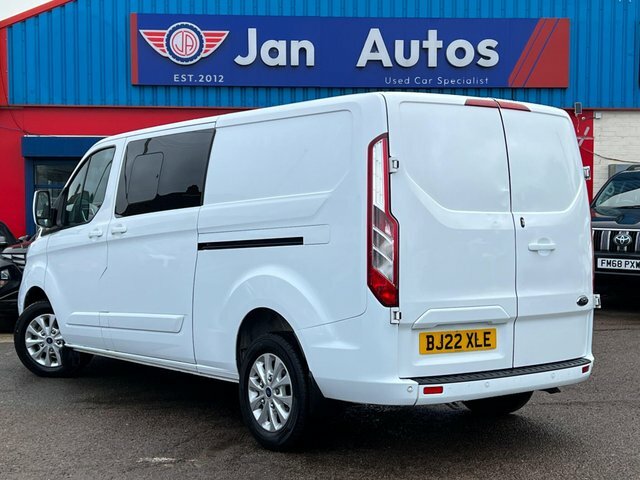 Ford Transit Custom 2022 2.0 300 Ecoblue Limited Crew Van L2 H1 Euro 6 BJ22XLE White #2