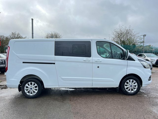 Ford Transit Custom 2022 2.0 300 Ecoblue Limited Crew Van L2 H1 Euro 6 BJ22XLE White #6