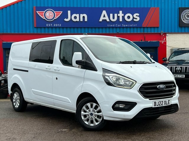 Ford Transit Custom 2022 2.0 300 Ecoblue Limited Crew Van L2 H1 Euro 6 White
