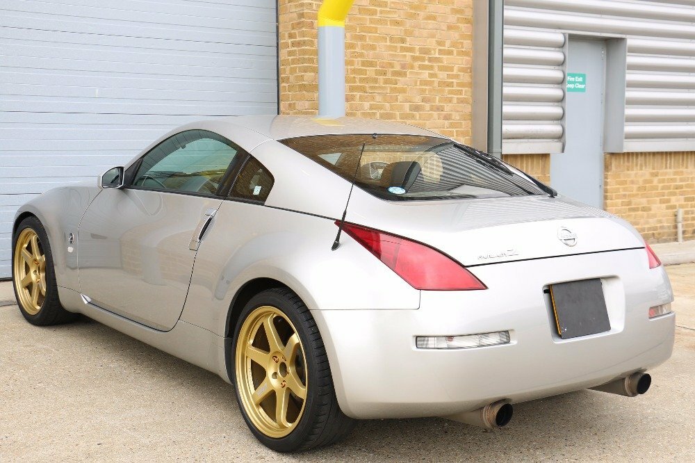 Nissan 350Z Stunning Looking 350Z Zigen Exhaust Volks Racing R Grey #4