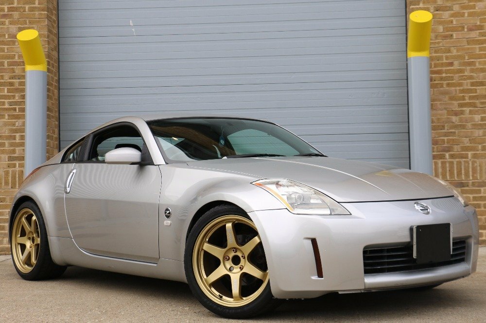 Nissan 350Z Stunning Looking 350Z Zigen Exhaust Volks Racing R Grey #3
