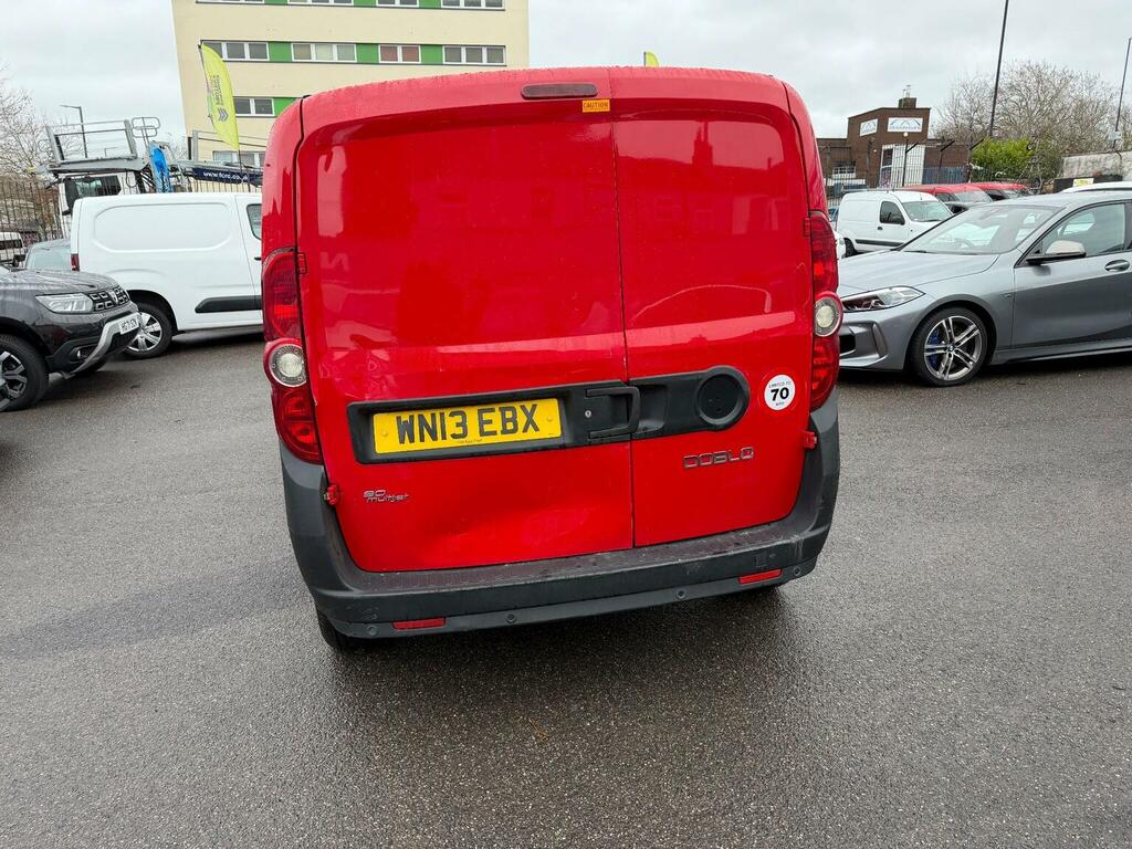 Fiat Doblo Panel Van 1.3 Jtd Multijetii 16V Maxi L2 H1 2 Red #4