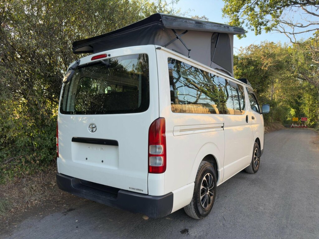 Toyota HiAce Regiusace Pop Top 4 Berth New Camper Conversion White #4
