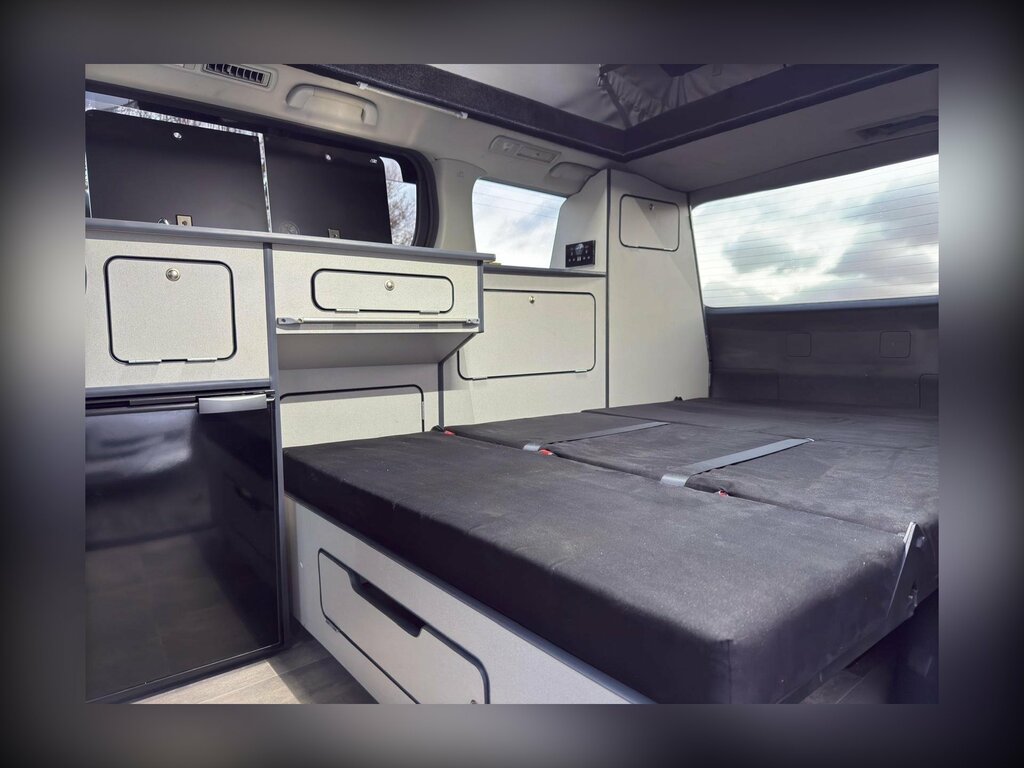 Toyota Vellfire Alphard Pop Top 4 Berth New Camper Conversion Black #2