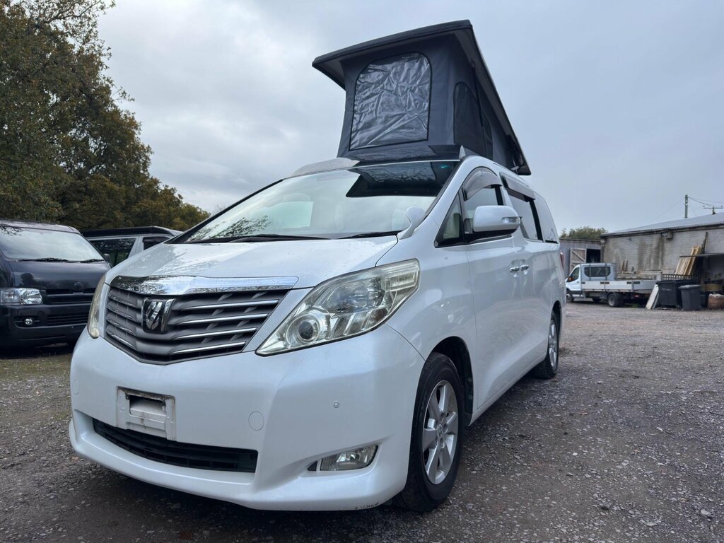 Toyota Alphard Pop Top 4 Berth New Camper Conversion White
