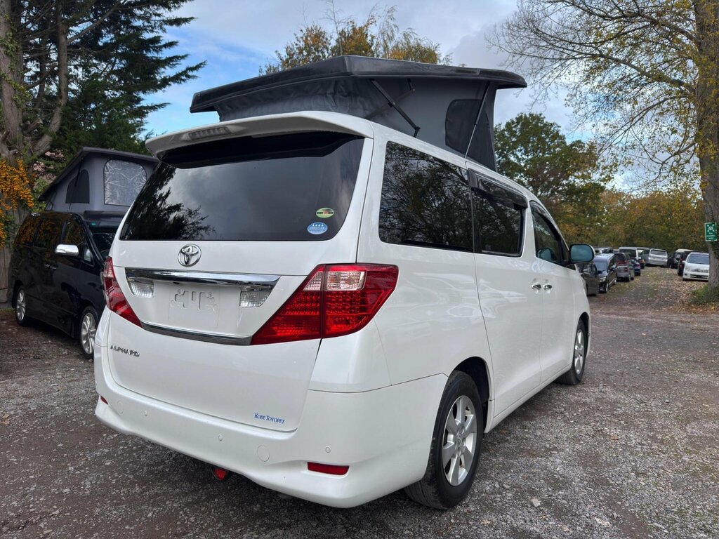 Toyota Alphard Pop Top 4 Berth New Camper Conversion White #3