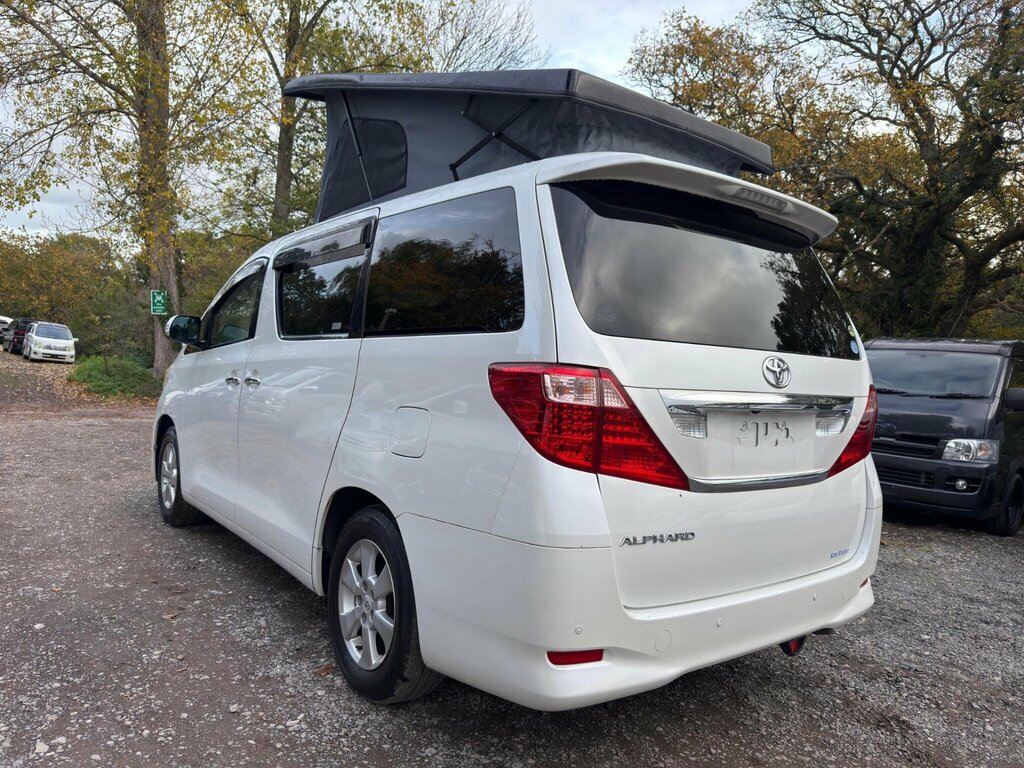 Toyota Alphard Pop Top 4 Berth New Camper Conversion White #4