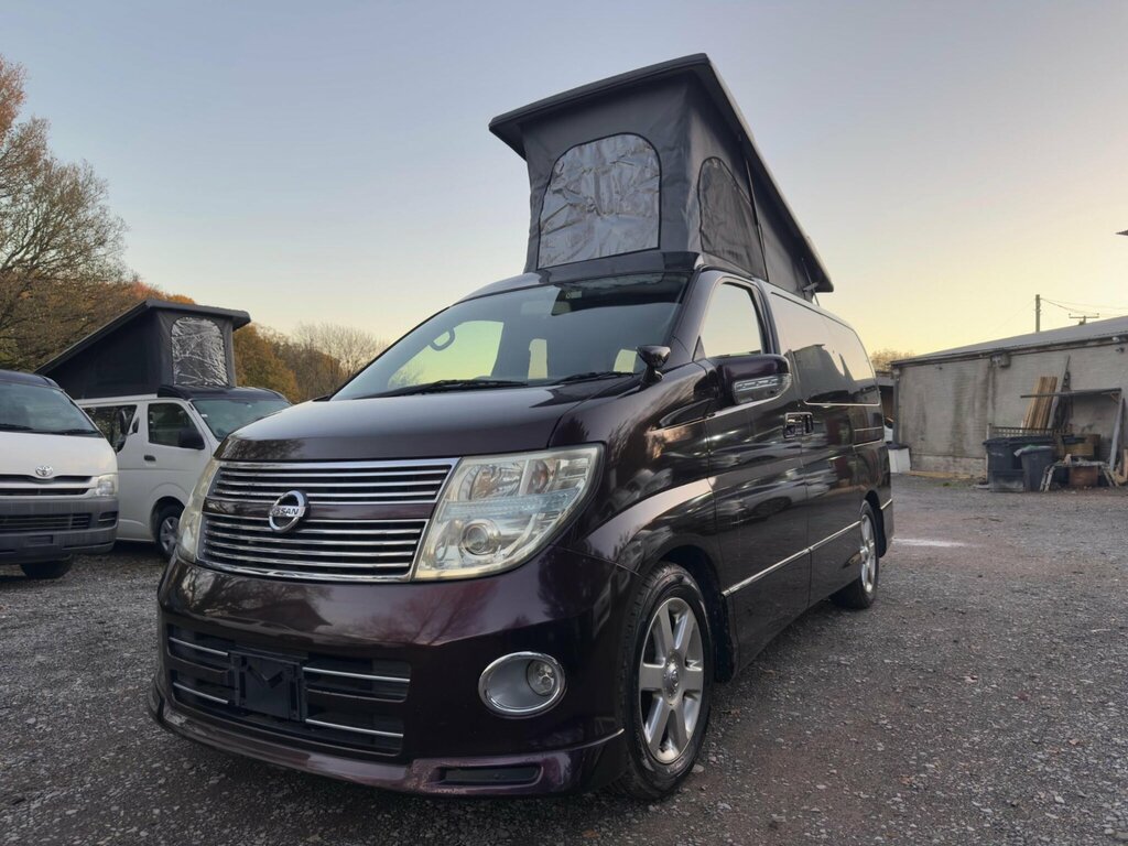 Nissan Elgrand Pop Top 4 Berth New Camper Conversion Purple