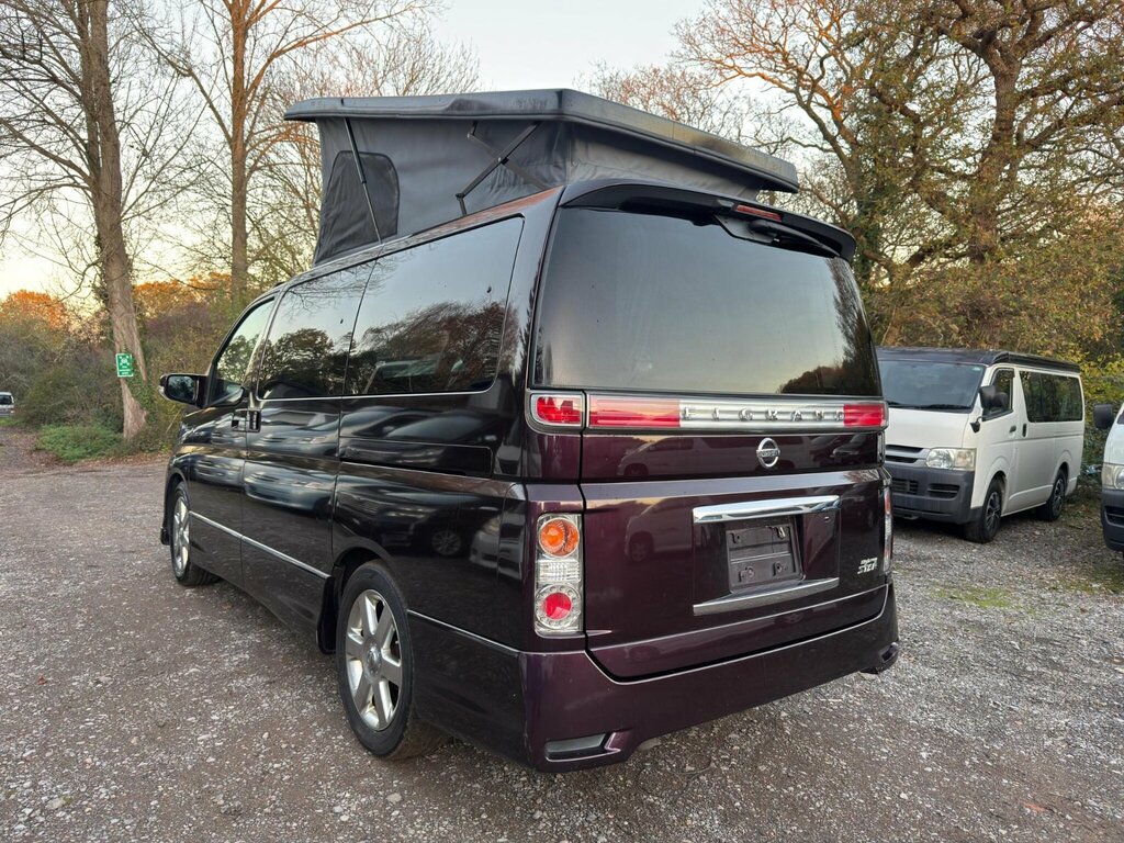 Nissan Elgrand Pop Top 4 Berth New Camper Conversion Purple #3