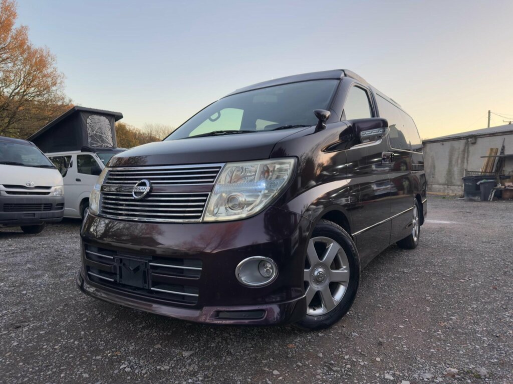 Nissan Elgrand Pop Top 4 Berth New Camper Conversion Purple #6