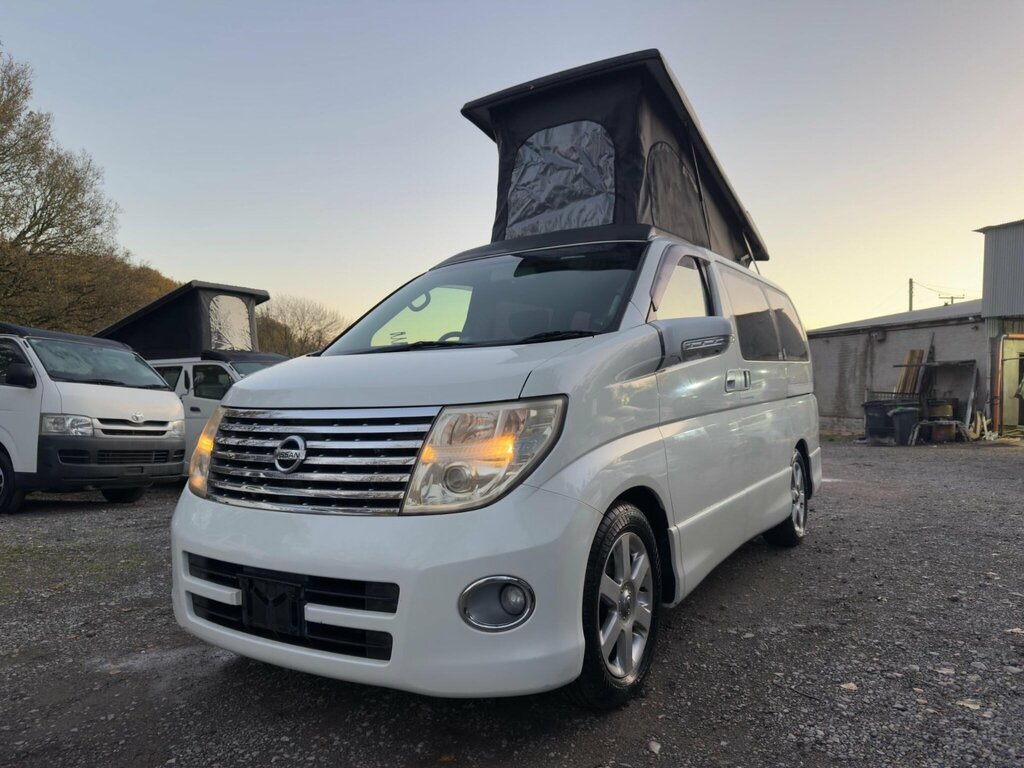 Nissan Elgrand Pop Top 4 Berth New Camper Conversion White