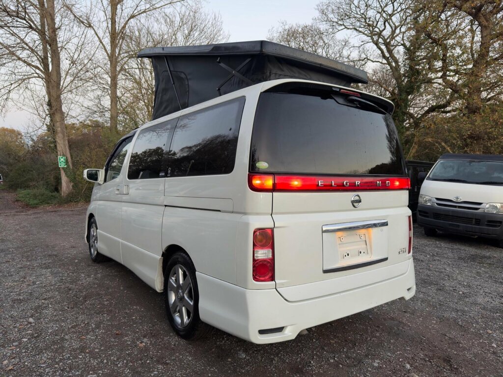 Nissan Elgrand Pop Top 4 Berth New Camper Conversion White #4