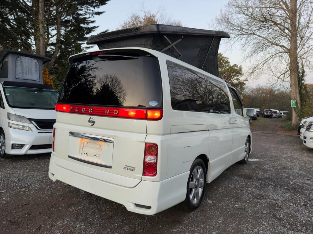 Nissan Elgrand Pop Top 4 Berth New Camper Conversion White #3