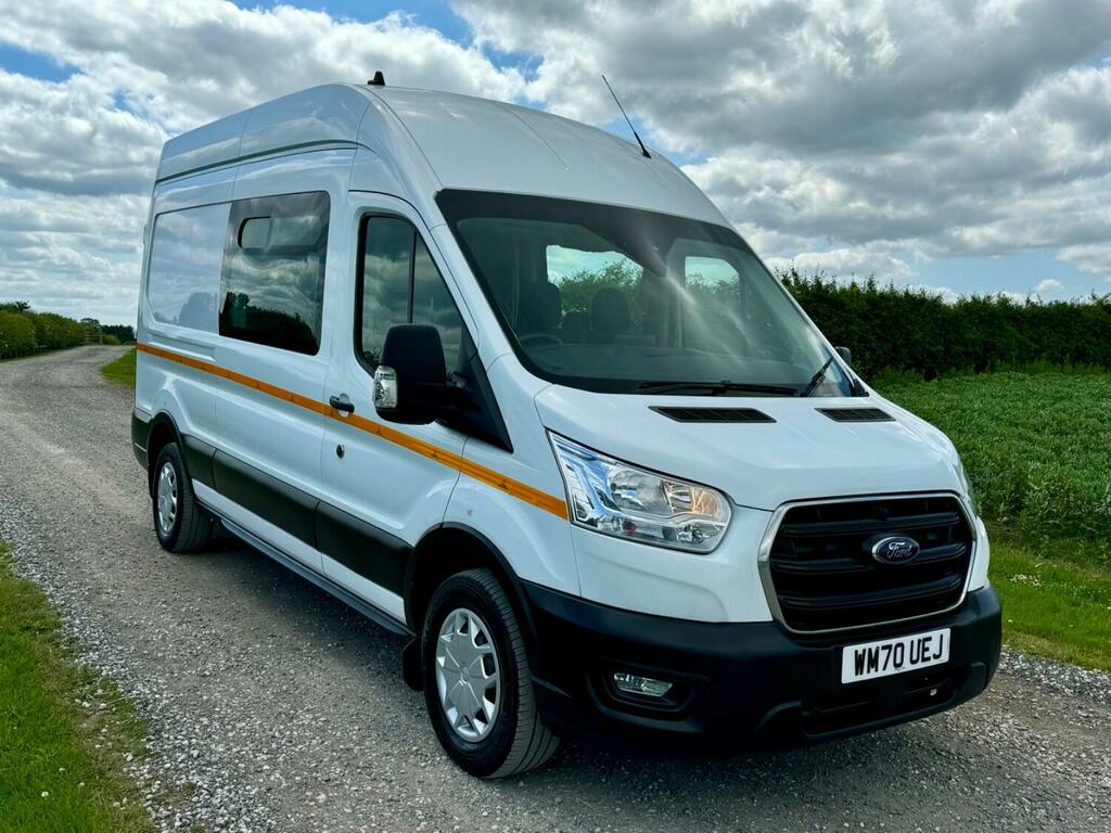 Ford Transit Custom 2.0 Transit Trend Van 350 L3 2.0L Ecoblue 130Ps Fw WM70UEJ White #2