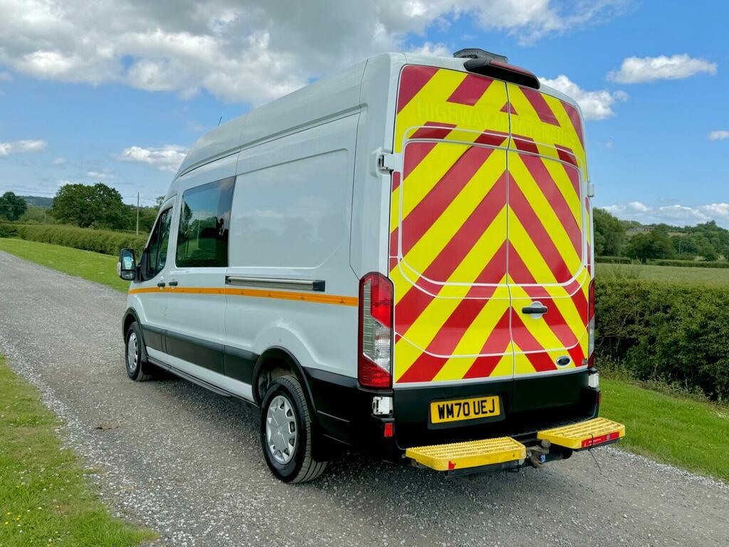 Ford Transit Custom 2.0 Transit Trend Van 350 L3 2.0L Ecoblue 130Ps Fw WM70UEJ White #3
