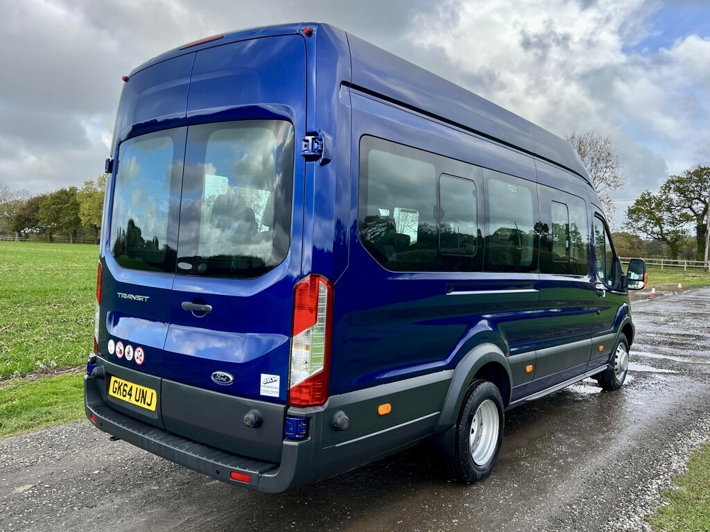 Ford Transit Custom 2.2 Tdci 350 Hdt 17 Seater Mini Bus 2014 Blue #4