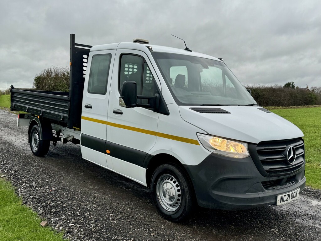 Mercedes-Benz Sprinter 2.1 314 Cdi Double Cab Dropside Tipper Cab 2021 White
