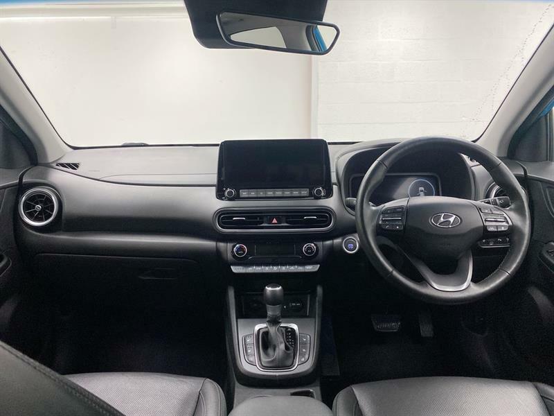 Hyundai Kona 1.6 Gdi Hybrid Ultimate Dct CK22MBX Blue #4